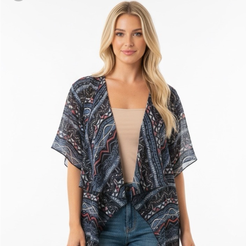 LulaRoe fringe kimono